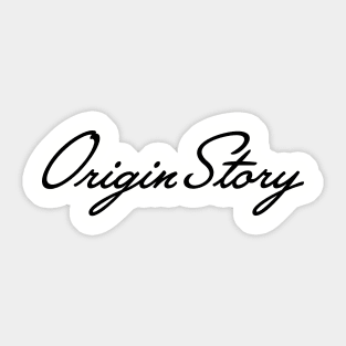 Origin Story Compass (black) Sticker